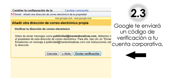 Envía y recibe correos corporativos desde Gmail (infografía)